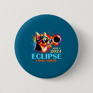 Badge Rond 5 Cm Éclipse solaire totale Chihuahua Chien