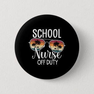 Badge Rond 5 Cm École de vacances d'été Fin de l'année École Infir