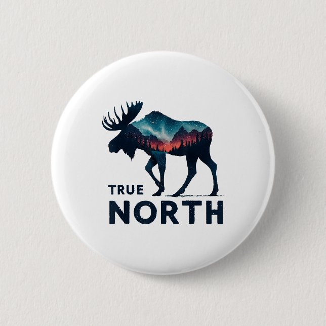Badge Rond 5 Cm École d'été chrétienne Vbs True North Vbs 2025  (Devant)
