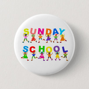 Badge Rond 5 Cm École du dimanche