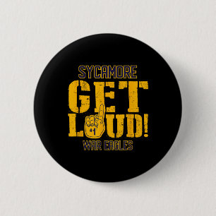 Badge Rond 5 Cm École secondaire de Sycamore Obtenez des aigles de