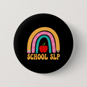 Badge Rond 5 Cm École Slope Arc-En-Ciel Femmes Ck À L'École Appre