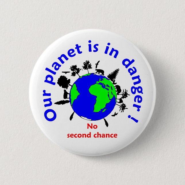 Badge Rond 5 Cm écologie (Devant)