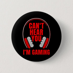 Badge Rond 5 Cm Écoute-Toi, Je Joue Aux Casques