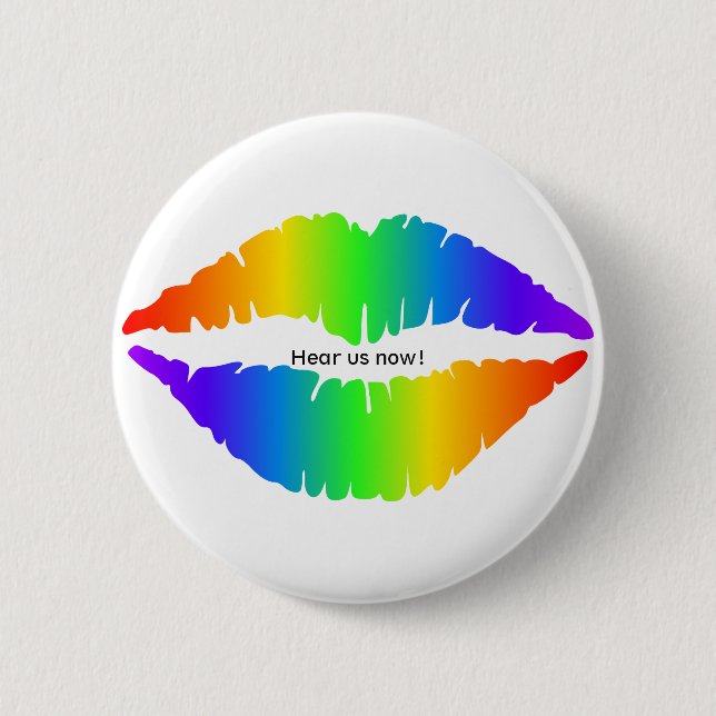 Badge Rond 5 Cm Écoutez-moi maintenant ! Design 3 (Devant)