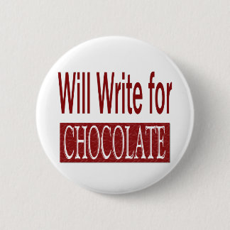 Badge Rond 5 Cm Écrira pour le cadeau de chocolat pour des auteurs