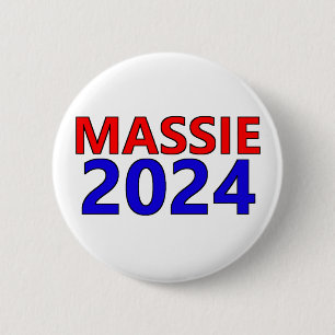 Badge Rond 5 Cm Écrire dans Rep.Thomas Massie pour Président 2024