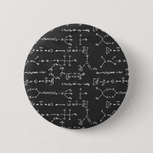 Badge Rond 5 Cm Écriture de formule chimique