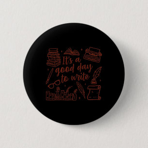 Badge Rond 5 Cm Écrivain Auteur Romancier Professeur D'écriture Bo