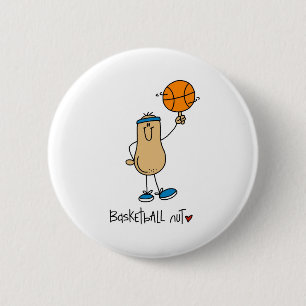 Badge Rond 5 Cm Écrou de basket-ball