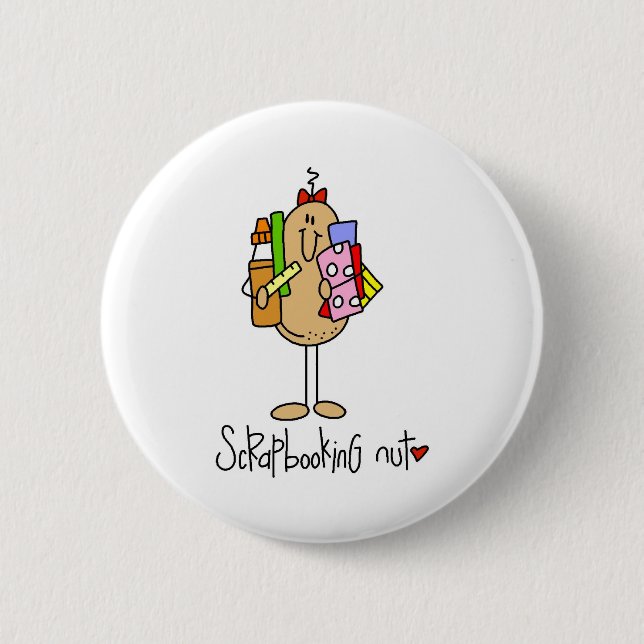 Badge Rond 5 Cm Écrou de Scrapbooking (Devant)