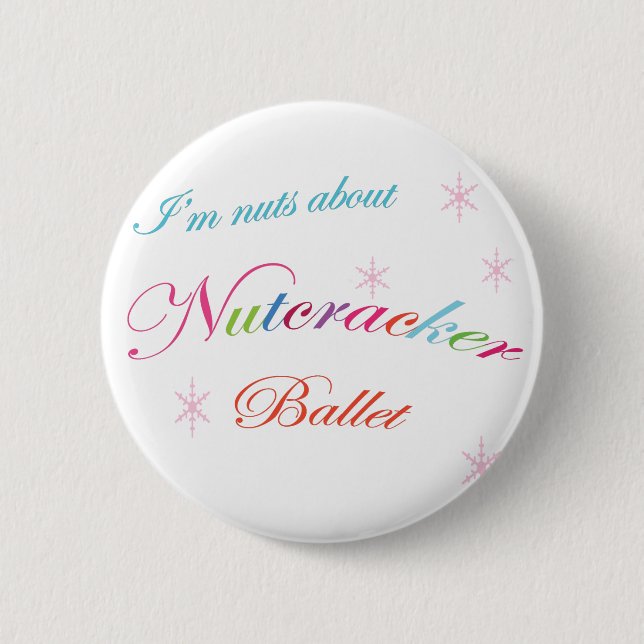 Badge Rond 5 Cm Écrous au sujet de casse-noix (Devant)