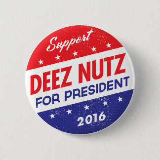 Badge Rond 5 Cm Écrous de Deez pour le président