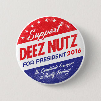 Badge Rond 5 Cm Écrous de Deez pour le président