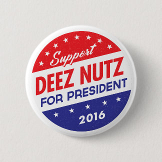 Badge Rond 5 Cm Écrous de Deez pour le président