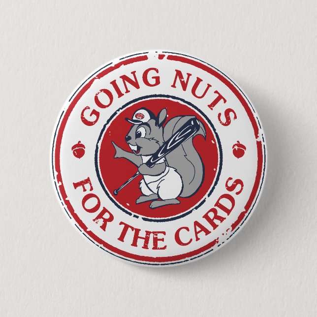 Badge Rond 5 Cm Écureuil de Rally (Devant)