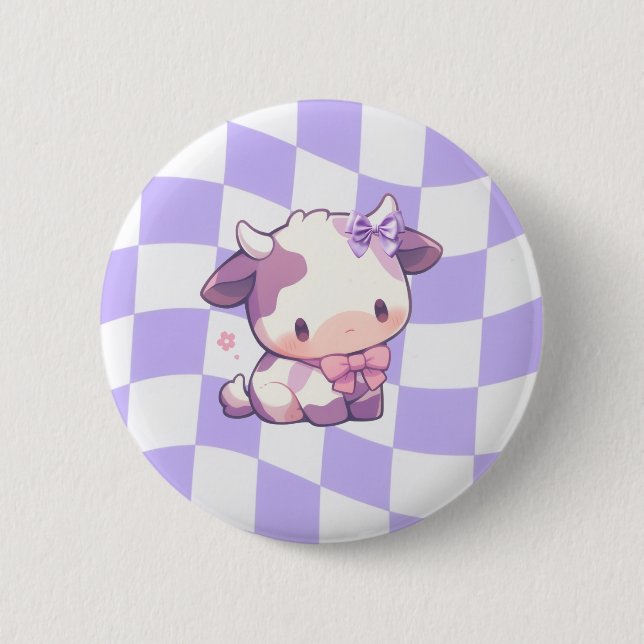 Badge Rond 5 Cm Écusson Bows & Bull (Devant)