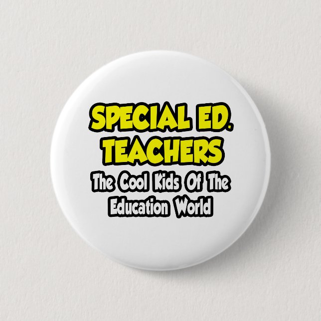 Badge Rond 5 Cm Ed spécial. Enseignants...Enfants Cool du monde de (Devant)