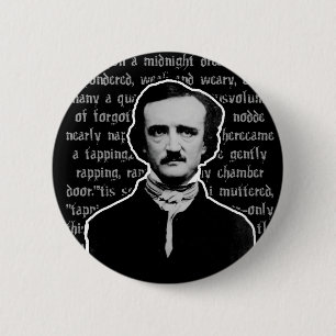 Badge Rond 5 Cm Edgar Allan Poe