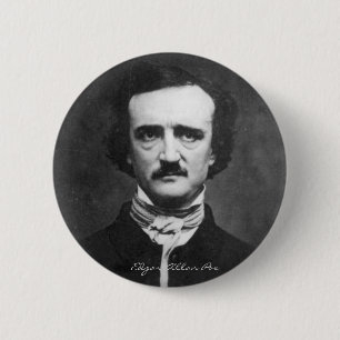 Badge Rond 5 Cm Edgar Allan Poe Portrait