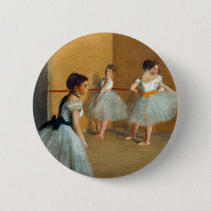 Badge Rond 5 Cm Edgar Degas Le Foyer de danse à l'Opéra