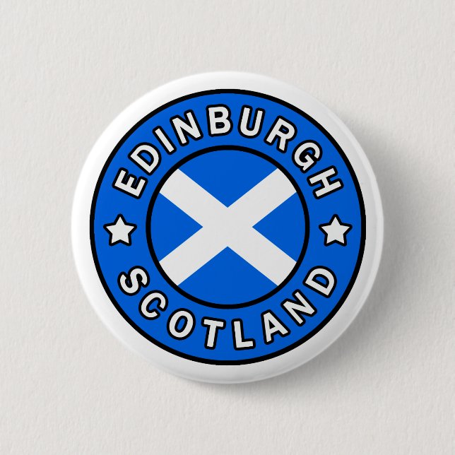 Badge Rond 5 Cm Edimbourg Écosse (Devant)