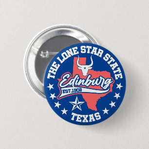 Badge Rond 5 Cm Edimbourg, Texas