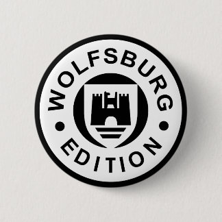 Badge Rond 5 Cm Édition de Wolfsbourg (noir)