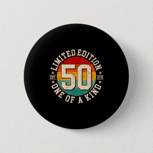 Badge Rond 5 Cm édition limitée 50 ans vintage 1976 50ème
