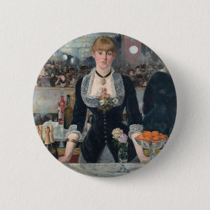 Badge Rond 5 Cm Edouard Manet's A Bar