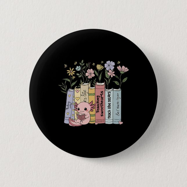 Badge Rond 5 Cm Éducateurs de professeurs amateurs de lecture qui  (Devant)