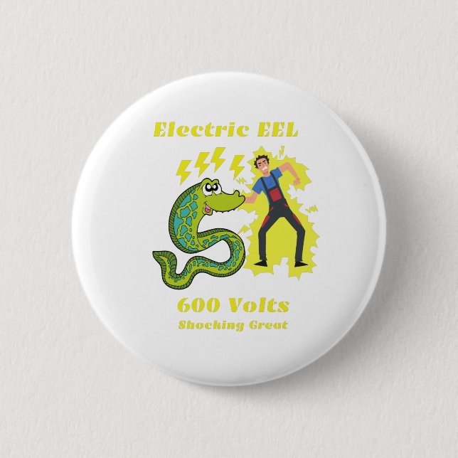 Badge Rond 5 Cm EEL électrique (Devant)