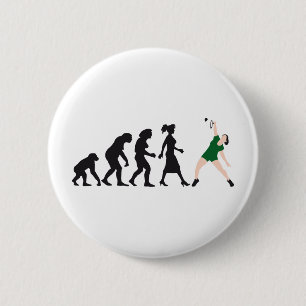 Badge Rond 5 Cm efemale badmining player