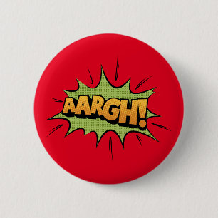 Badge Rond 5 Cm Effet sonore de bande dessinée - aargh ! Pop art