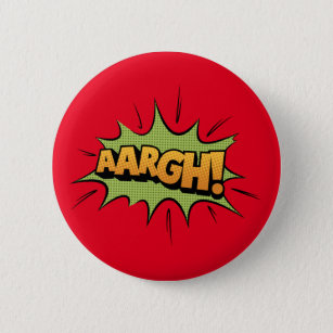 Badge Rond 5 Cm Effet sonore de bande dessinée - aargh ! Pop art