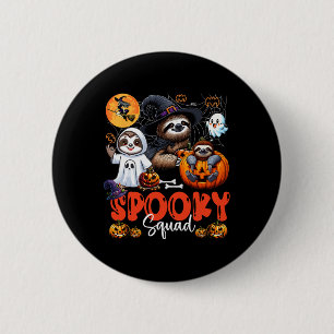 Badge Rond 5 Cm Éffrayant Halloween Squad Trois fentes Horreur Cos