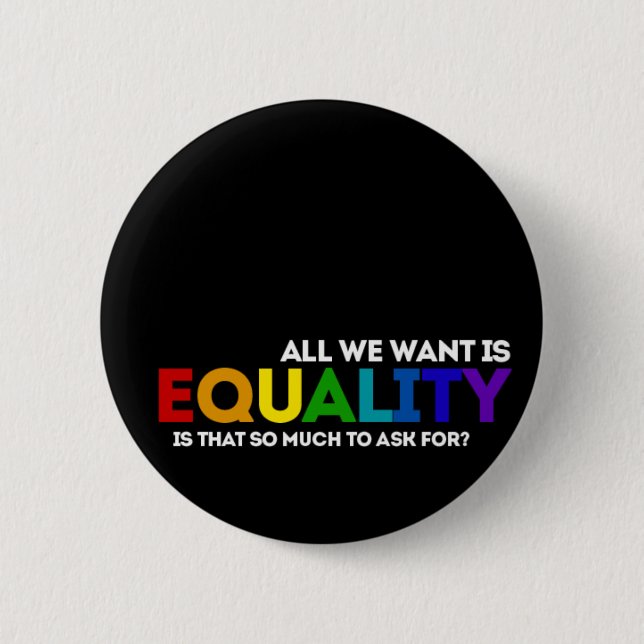 Badge Rond 5 Cm Égalité de LGBTQ (Devant)