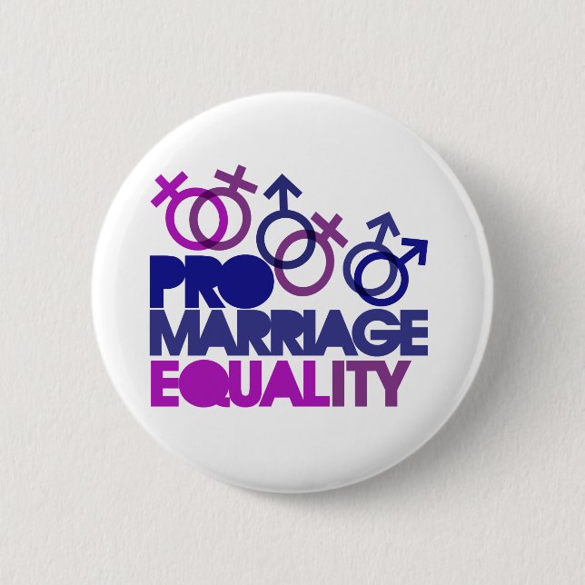 Badge Rond 5 Cm Égalité de mariage (Devant)
