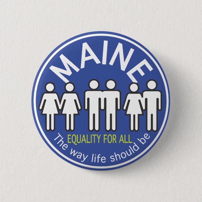 Badge Rond 5 Cm Égalité pour tout le bouton (Devant)
