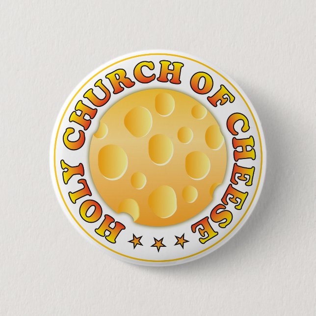Badge Rond 5 Cm Église du fromage R (Devant)