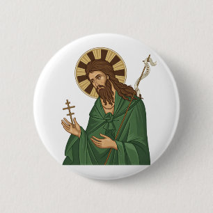 Badge Rond 5 Cm Église orthodoxe Saint-Jean-Baptiste d'Europe de l