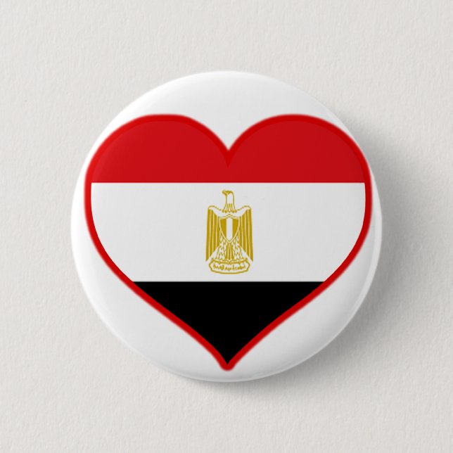 Badge Rond 5 Cm Egypte Amour (Devant)