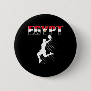 Badge Rond 5 Cm Égypte Fans de basket Jersey - Drapeau égyptien