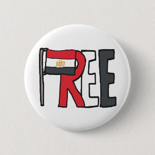 Badge Rond 5 Cm Egypte libre