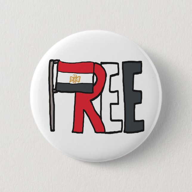 Badge Rond 5 Cm Egypte libre (Devant)