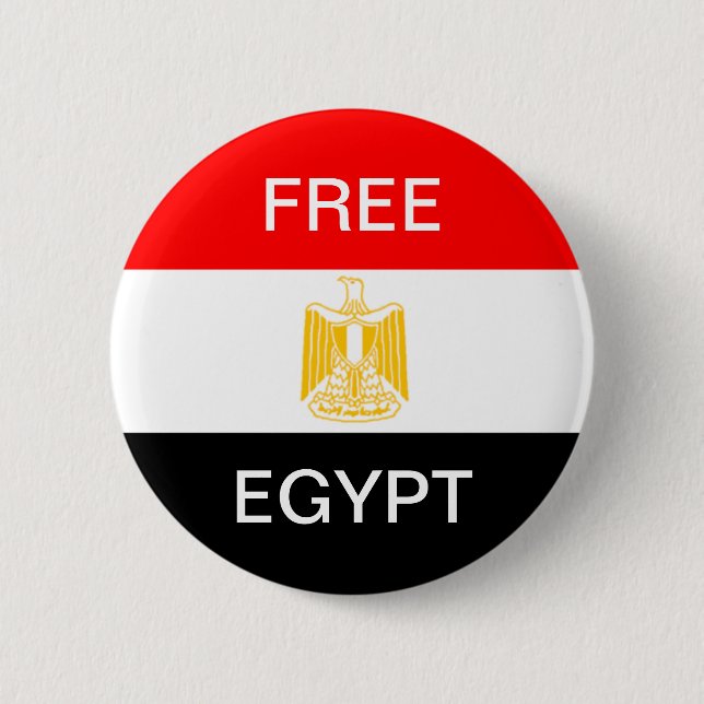 BADGE ROND 5 CM EGYPTE LIBRE (Devant)