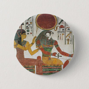 Badge Rond 5 Cm Egyptien antique Horus