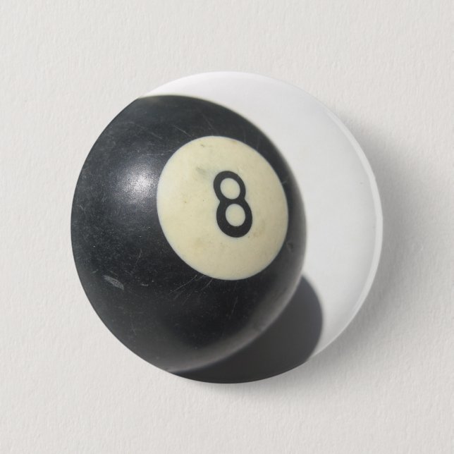 Badge Rond 5 Cm Eight Ball (Devant)