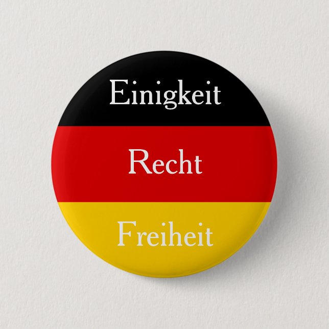 Badge Rond 5 Cm Einigkeit Recht Freiheit Personnalisable Allemand (Devant)