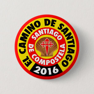 Badge Rond 5 Cm EL Camino De Santiago 2016